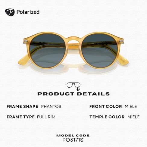 Persol PO3171S Phantos Shape Sunglasses With Official Eyewear Kit in Kuwait
