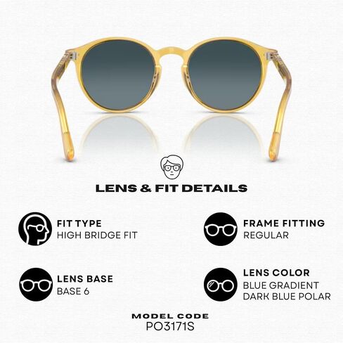 Persol PO3171S Phantos Shape Sunglasses With Official Eyewear Kit in Kuwait