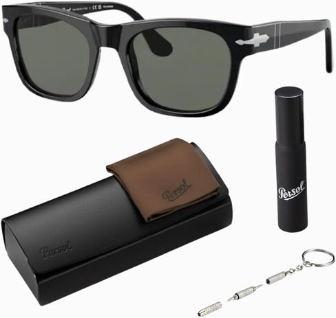 Persol PO3269S POLARIZED Rectangle Shape Sunglasses With Official Eyewear Kit in Kuwait