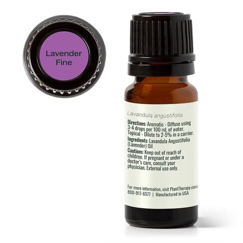 Plant Therapy Lavender Fine Essential Oil 10 mL (1/3 oz) 100% Pure, Undiluted, Soothing Aromatherapy for Better Sleep and Relaxation in Kuwait