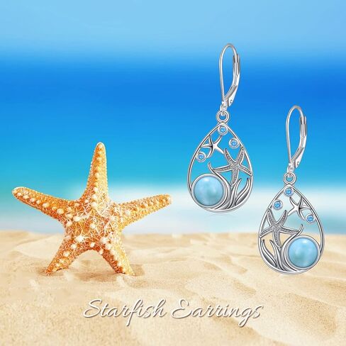 مجوهرات لاريمار من CRMAD للنساء من الفضة الإسترلينية على شكل نجمة البحر على شكل دمعة in Kuwait