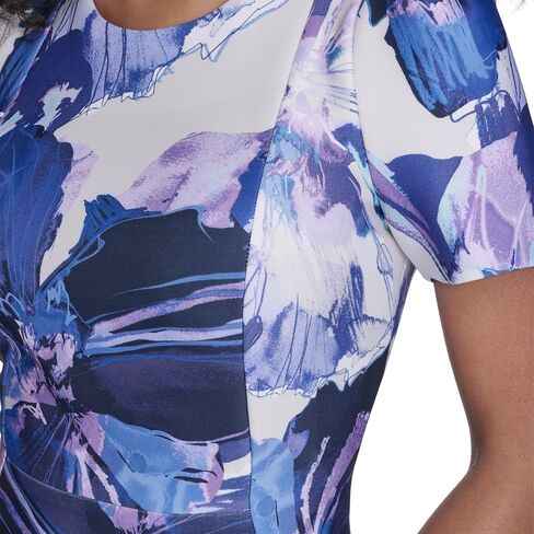 Calvin Klein Short Sleeve Floral Scuba Sheath in Kuwait