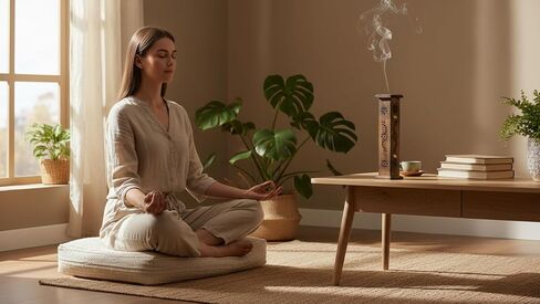 Wooden Incense Stick & Cone Burner Holder Eco Friendly Ash Catcher Tray Agarbatti Holder Rustic Style Hand Carved for Meditation Yoga Aromatherapy Home Fragrance Products Birthday Housewarming Gifts in Kuwait