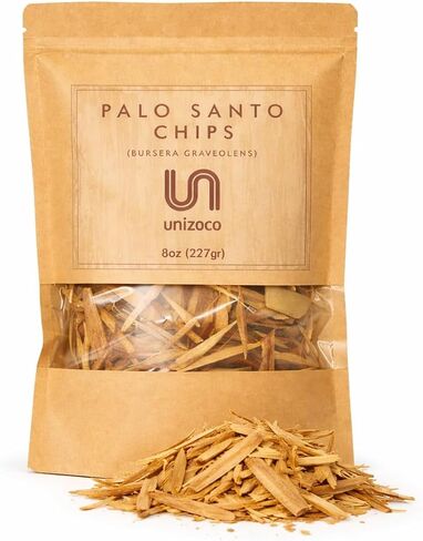 Palo Santo Incense Chips | 8 oz (227g) | 1/2 Pound Bag | Ecuadorian Palo Santo Wood Chips | Premium Incense Chips for Meditation, Energy Cleansing, Smudging, Yoga, Aromatherapy, Spiritual Rituals in Saudi Arabia