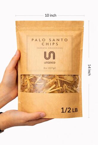 Palo Santo Incense Chips | 8 oz (227g) | 1/2 Pound Bag | Ecuadorian Palo Santo Wood Chips | Premium Incense Chips for Meditation, Energy Cleansing, Smudging, Yoga, Aromatherapy, Spiritual Rituals in Saudi Arabia