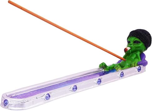 Cosmic Chilling Alien Resin Incense Burner – 10 Inch, Space Themed Home Home Decor for Meditation & Yoga in Saudi Arabia