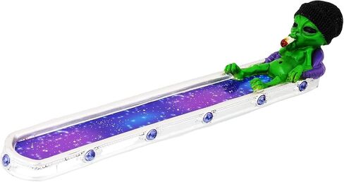 Cosmic Chilling Alien Resin Incense Burner – 10 Inch, Space Themed Home Home Decor for Meditation & Yoga in Saudi Arabia