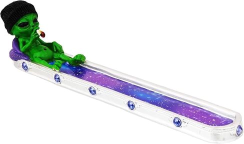 Cosmic Chilling Alien Resin Incense Burner – 10 Inch, Space Themed Home Home Decor for Meditation & Yoga in Saudi Arabia