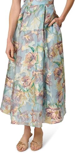 Adrianna Papell Jacquard Ankle Length Dress in Kuwait