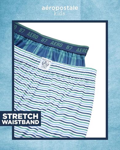 AEROPOSTALE Boys Pajama Pants - 2 Pack Ultra Soft Lightweight PJ Bottoms Sleep Pants for Boys with Elastic Waistband (4-14) in Kuwait