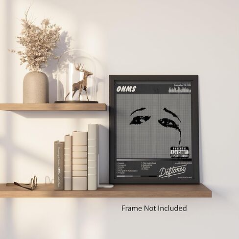 ZUKIY Ohms Deftones Pixel Eyes - Dark Rock Poster Wall Art 8x10 Unframed - Heavy Metal Band Inspired Decor for Bedroom Studio Office - Emo Goth Aesthetic Tapestry Style Print for Music Lovers in Saudi Arabia