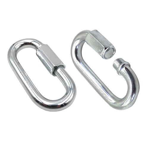 10 Pcs 5/16" Chain Hooks Quick Links,Screw Carabiner Chain Coupler, O Shape Locking Quick Chain Links for Outdoor Traveling Equipment and Hammock, Camping (M8) in Kuwait