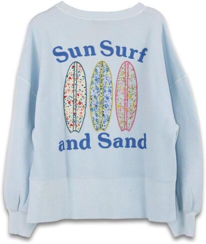 سترة من نوع Simple Southern Sun Surf and Sand مطرزة، أزرق فاتح، موضوع الشاطئ in Kuwait