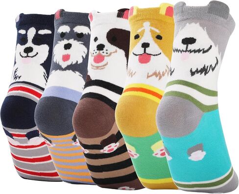 5 Pairs Women's Cute Animal Socks Funny Socks, Soft Novelty Sock Pack, Great Gifts for Women Men in Saudi Arabia