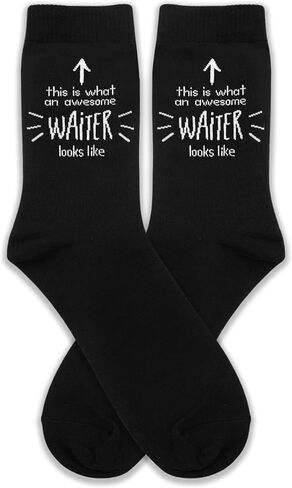 This Is What an Awesome Waiter Looks Like Socks – Funny Waiter Gifts for Birthday, Christmas, Appreciation, or Just Because.(207) in Saudi Arabia