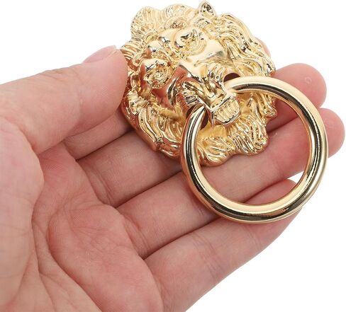 Cabinet PullsLion Head Pull Handle Zinc Alloy Vintage Gold Door for Dresser Drawer Replacement Hardware Decorative Kitchen Furniture Accessory in Kuwait