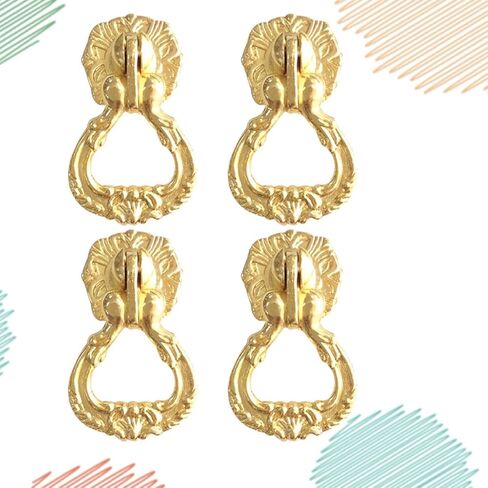 Cabinet Pulls1Pcs Antique Zinc Alloy Drawer Handles Pulls Golden Vintage Style for Wardrobe Cupboard Kitchen Hardware in Kuwait