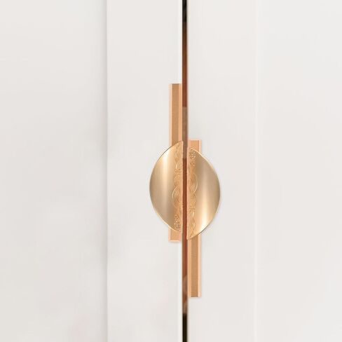 Cabinet PullsHalf Moon Pulls 2pcs Black Matte Drawer Handles 96mm Hole Spacing Unique Cupboard and Closet Door for Kitchen Cabinets in Kuwait
