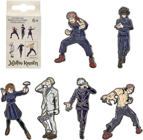 Funko Pop Loungefly Collectible Enamel Pin Set - Satoru Gojo - Jujutsu Kaisen - Blind Box Enamel Pins - Cute Collectable Novelty Brooch - for Backpacks & Bags - Gift Idea - Anime Fans in Kuwait