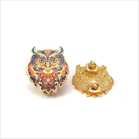 Enamel Pin - Mandala Owl. Collector’s Edition, Durable & Stylish Souvenir Pin for Backpacks, Jackets, Hats, and Accessories in Kuwait