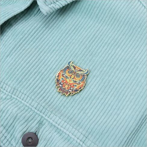 Enamel Pin - Mandala Owl. Collector’s Edition, Durable & Stylish Souvenir Pin for Backpacks, Jackets, Hats, and Accessories in Kuwait