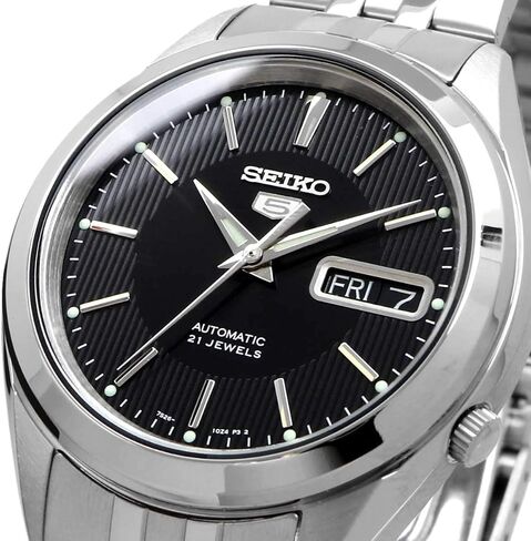 Seiko SNKL23K1 Men's Wristwatch, Seiko 5 Automatic, Bracelet Type in Kuwait