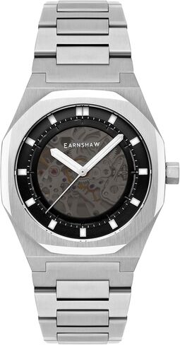 Thomas Earnshaw Drake Skeleton Men's Automatic Skeleton 42mm Watch with Stainless Steel Bracelet ES-8142 in Saudi Arabia