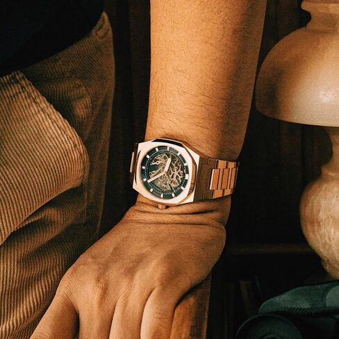 Thomas Earnshaw Drake Skeleton Men's Automatic Skeleton 42mm Watch with Stainless Steel Bracelet ES-8142 in Saudi Arabia