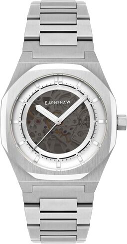 Thomas Earnshaw Drake Skeleton Men's Automatic Skeleton 42mm Watch with Stainless Steel Bracelet ES-8142 in Saudi Arabia