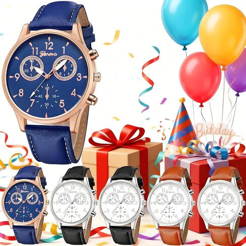 12 Pack Men's Leather Quartz Watch Geneva Casual Dress Wrist Band Watches Wholesale Lots Set Watches for Men Bulk in Saudi Arabia