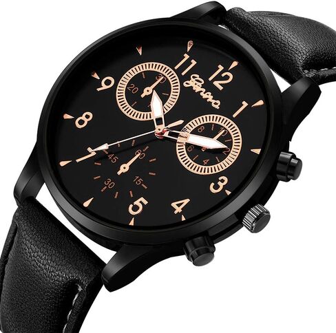 12 Pack Men's Leather Quartz Watch Geneva Casual Dress Wrist Band Watches Wholesale Lots Set Watches for Men Bulk in Saudi Arabia