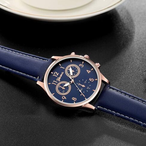 12 Pack Men's Leather Quartz Watch Geneva Casual Dress Wrist Band Watches Wholesale Lots Set Watches for Men Bulk in Saudi Arabia