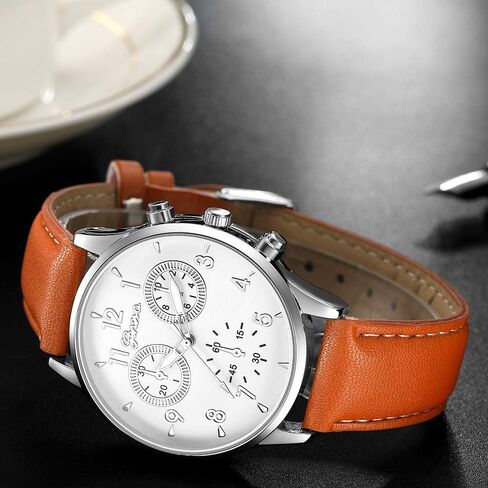 12 Pack Men's Leather Quartz Watch Geneva Casual Dress Wrist Band Watches Wholesale Lots Set Watches for Men Bulk in Saudi Arabia