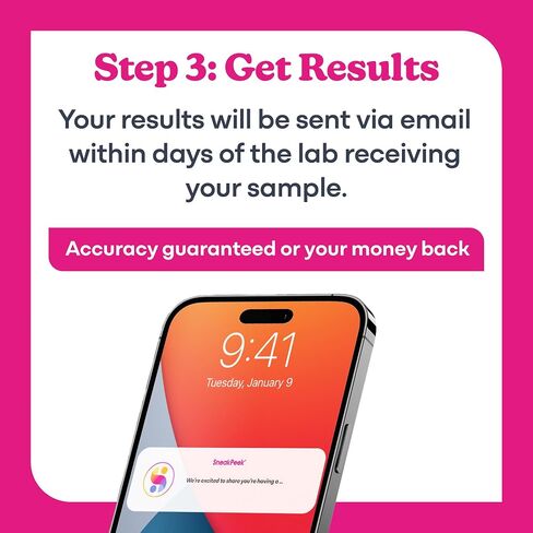 مجموعة اختبار الجنس المبكر للعلامة التجارية SneakPeek لمدة 6 أسابيع - دقة تزيد عن 99% - رسوم المختبر مطلوبة، مجموعة واحدة in Kuwait