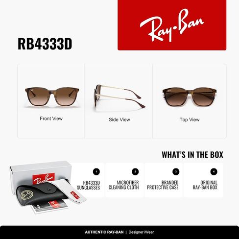 Ray-Ban RB4333D Square Sunglasses for Men for Women in Kuwait