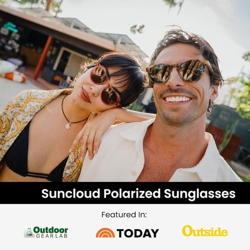نظارات شمسية مستقطبة Suncloud Lane للرجال والنساء - إطار بيضاوي قديم، حماية 100% من الأشعة فوق البنفسجية، مقاس قابل للتعديل in Kuwait