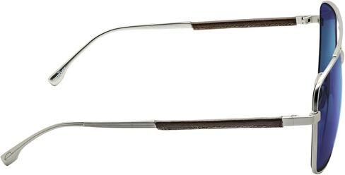 نظارات GUNNAR The Witcher White Wolf الشمسية - عدسات شمسية، إطار طيار من الفولاذ المقاوم للصدأ مع هيكل جلدي، حماية من الأشعة فوق البنفسجية وطلاء مضاد للوهج، نظارات Geralt of Rivia Witcher المرخصة رسميًا in Kuwait