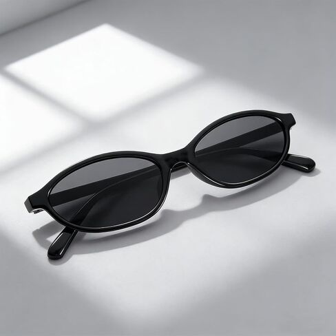Matcheck 10/40 حزمة نظارات شمسية بيضاوية كلاسيكية أنيقة Cateye Y2K نظارات للنساء/الرجال 90s Sunies خفيفة الوزن وظلال ضيقة in Kuwait