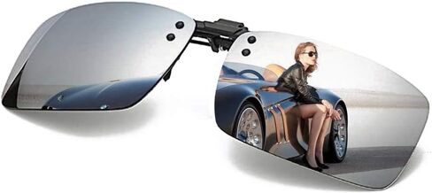 Polarized Clip-on Sunglasses with Flip Up Function Anti-Glare UV400 Driving Glasses for Prescription Glasses in Saudi Arabia