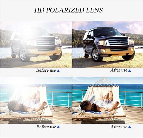 Polarized Clip-on Sunglasses with Flip Up Function Anti-Glare UV400 Driving Glasses for Prescription Glasses in Saudi Arabia