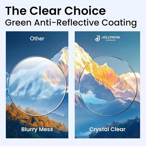 JOLLYNOVA HD7 Progressive Multifocal Reading Glasses RT543, No-Line Readers, Blue Light Blocking, Near to Far Vision in Saudi Arabia