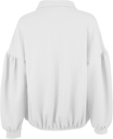 Vivitulip Full Zip Up Sweatshirts Casual Long Sleeve Pocketed Jacket Coat Relaxed Fit Tops in Saudi Arabia