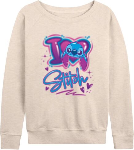 Disney - Lilo and Stitch - I Love Stitch - Women's French Terry Pullover Sweatshirt in Kuwait