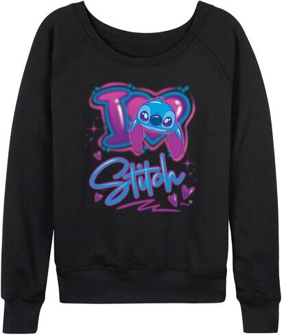 Disney - Lilo and Stitch - I Love Stitch - Women's French Terry Pullover Sweatshirt in Kuwait