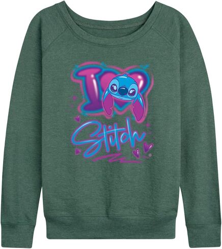 Disney - Lilo and Stitch - I Love Stitch - Women's French Terry Pullover Sweatshirt in Kuwait