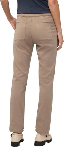 DUER Women's No Sweat Harbour Pant, High Rise Relaxed Tapered Pull-on Trousers, Cotton Tencel Blend with Drawstrings in Kuwait