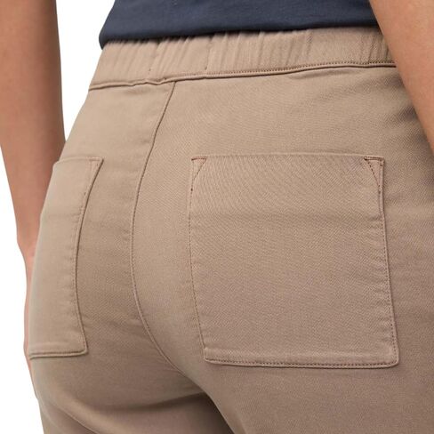 DUER Women's No Sweat Harbour Pant, High Rise Relaxed Tapered Pull-on Trousers, Cotton Tencel Blend with Drawstrings in Kuwait