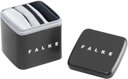 FALKE Men's Happy Cotton Sneaker Socks, 3 Pairs Gift Box in Kuwait