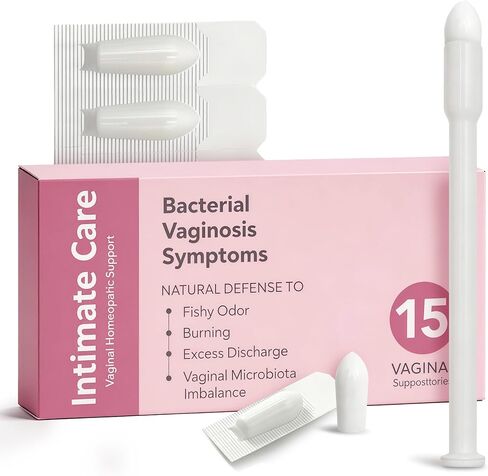 Bacterial Vaginosis Treatment, BV Treatment for Women with Thymol, Natural Homeopathic Vaginal Suppositories, Herbal Alternative, Fast Relief for Odor, Itching, Discharge,15 Inserts. in Saudi Arabia