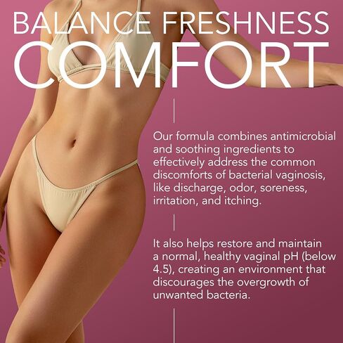 Bacterial Vaginosis Treatment, BV Treatment for Women with Thymol, Natural Homeopathic Vaginal Suppositories, Herbal Alternative, Fast Relief for Odor, Itching, Discharge,15 Inserts. in Saudi Arabia